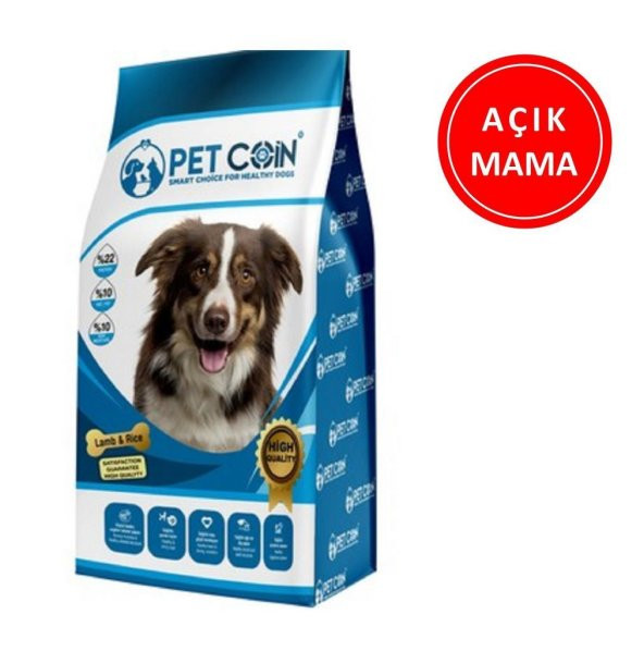 Petcoin Kuzu Etli Köpek Maması 1 Kg AÇIK