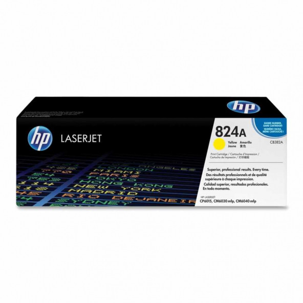 824A 21000 Sayfa Kapasiteli Sarı Toner Cb382A ürün görseli 1