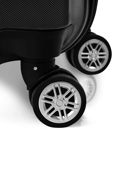 Polo&Sky Elmas Mor Renk Orta Boy + Elmas Siyah Renk Kabin 2'li Valiz Seti - Resim 4