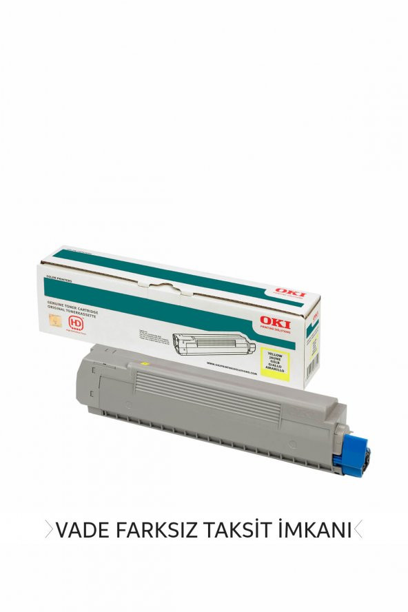 OKI C9600 / C9800 / C9650 42918961 SARI ORJİNAL TONER ürün görseli 1