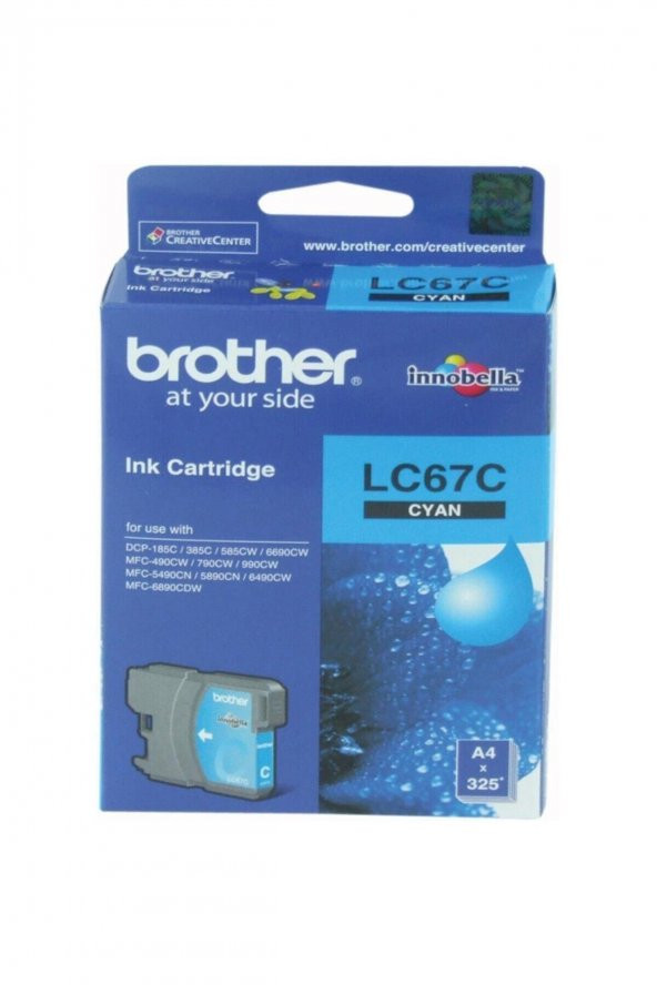 BROTHER LC67C MAVİ ORJİNAL KARTUŞ DCP-585 / MFC-5490 / MFC-6490 ürün görseli 1