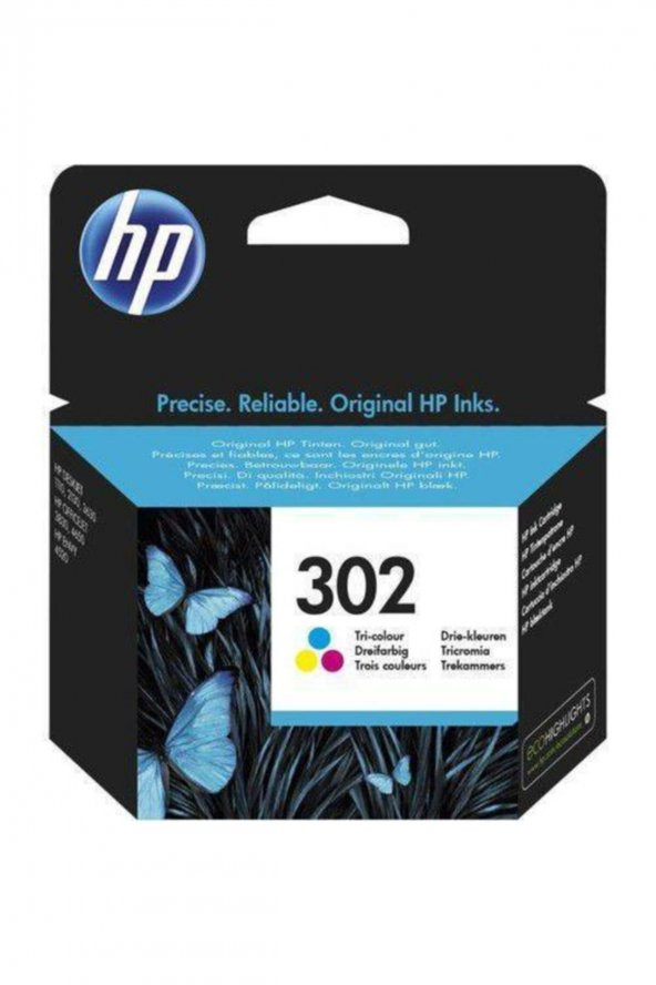 HP 302 F6U65A RENKLİ ORJİNAL KARTUŞ - DeskJet 2130