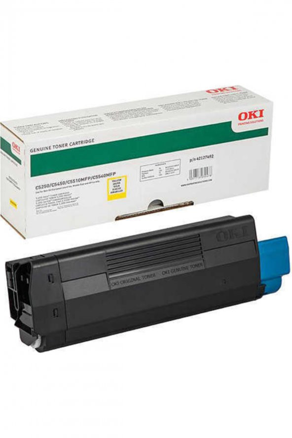OKI 42127492 / 42127454 SARI LAZER TONER - OKI C5250/ C5450/ C5510 TONER ürün görseli 1
