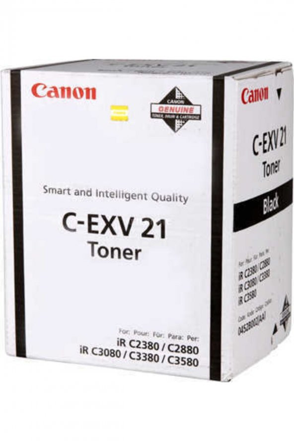 CANON C-EXV21 SİYAH ORJİNAL TONER - IRC-2380 / IRC-2880 / IRC-3080 / IRC-3580 ürün görseli 1