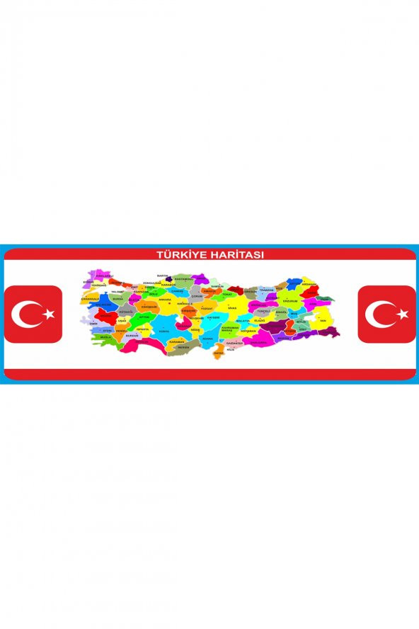 Gizil Öğrenme Okul Sırası Folyo Kaplama Sticker - Türkiye Haritası