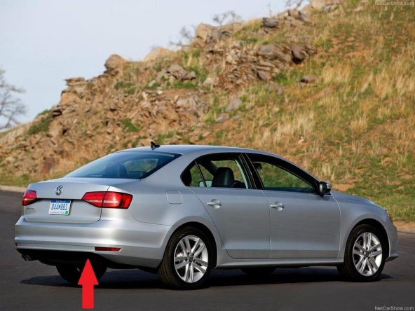 Vw Jetta 2015-2017 Arka Tampon Çeki Demir Kapağı 5C6807441D - 3