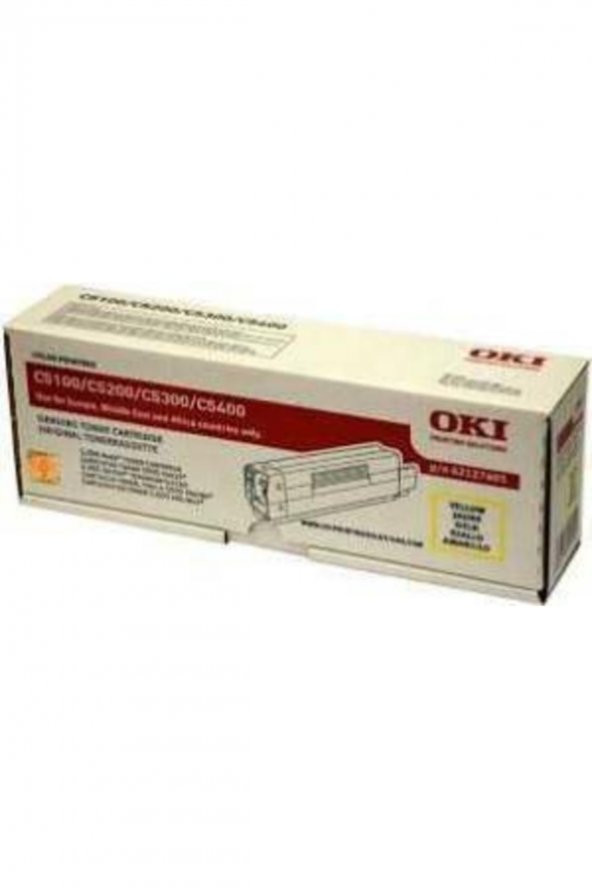 OKİ C5100-C5200-C5300-C5400 42127488 SARI ORJİNAL TONER ürün görseli 1