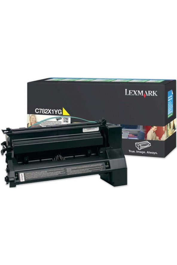 LEXMARK C782X1YG SARI ORJİNAL TONER C782 / X782e 15.000 Sayfa ürün görseli 1