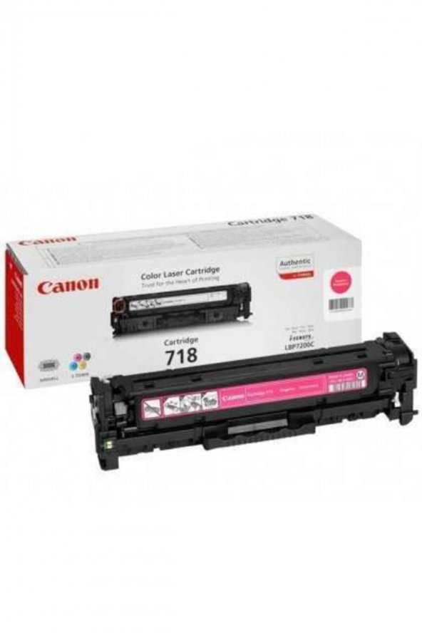 CANON CRG-718M KIRMIZI ORJİNAL TONER - LBP 7200 /MF8330C / MF8350C ürün görseli 1