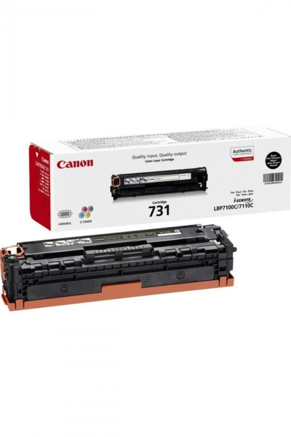 CANON CRG-731BK SİYAH ORJİNAL TONER - LBP7100/LBP7110 /MF8280