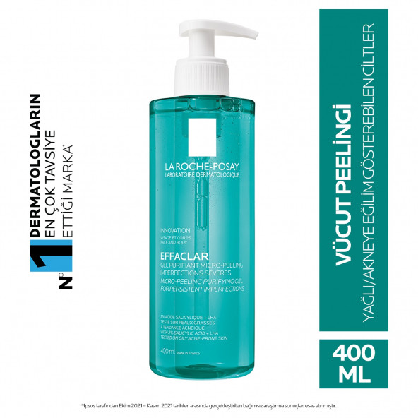 La Roche Posay Effaclar Micro-Peeling Yüz Ve Vücut Temizleme Jeli 400 ml