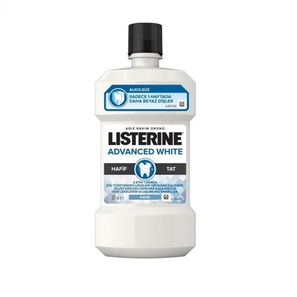 Listerine Advanced White Gelişmiş Beyazlık Hafif Tat 500 ml Gargara