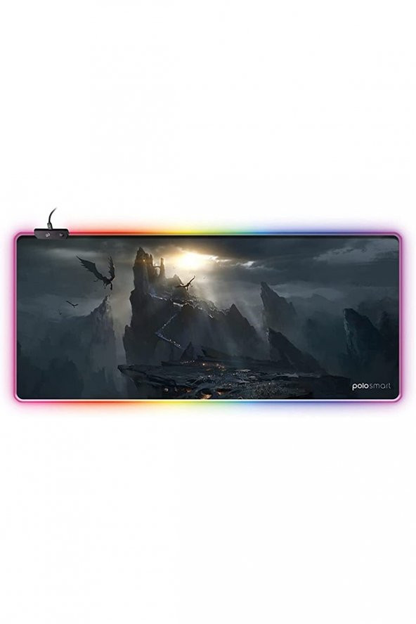PGM15 RGB Işıklı Gaming Mouse Pad, Siyah, Standart - 1