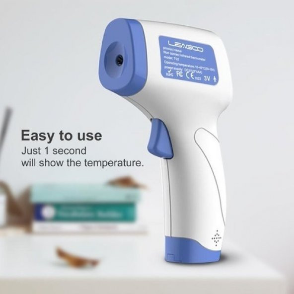 Leagoo Dijital Temassız Ateş Ölçer Termometre Ateşölçer Thermometer Atesolcer