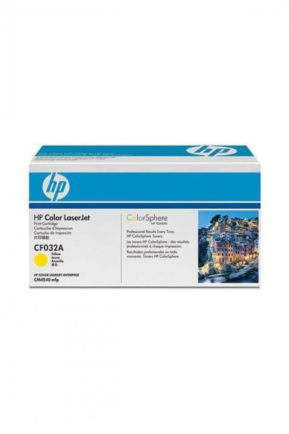 HP CF032A (646A) SARI ORJİNAL TONER  LaserJet CM4540 (B) ürün görseli 1