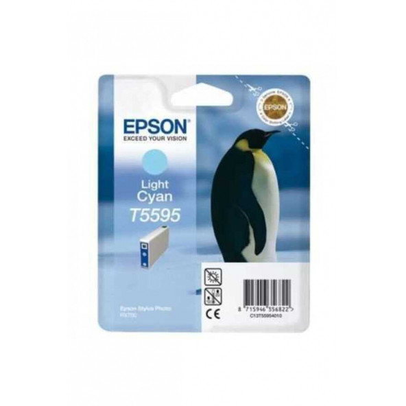 Epson C13T559540 (T5595) Açık Mavi Orjinal Kartuş - Stylus Photo RX700