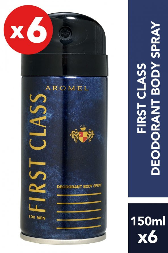 First Class6lı Erkek Deodorant 150ml x 6 ürün görseli 1