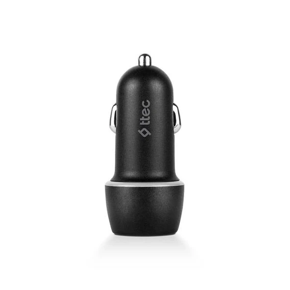Ttec  2CKS24S SmartCharger Duo PD 32W Araç Hızlı Şarj Aleti USB-C+USB-A Siyah - 3