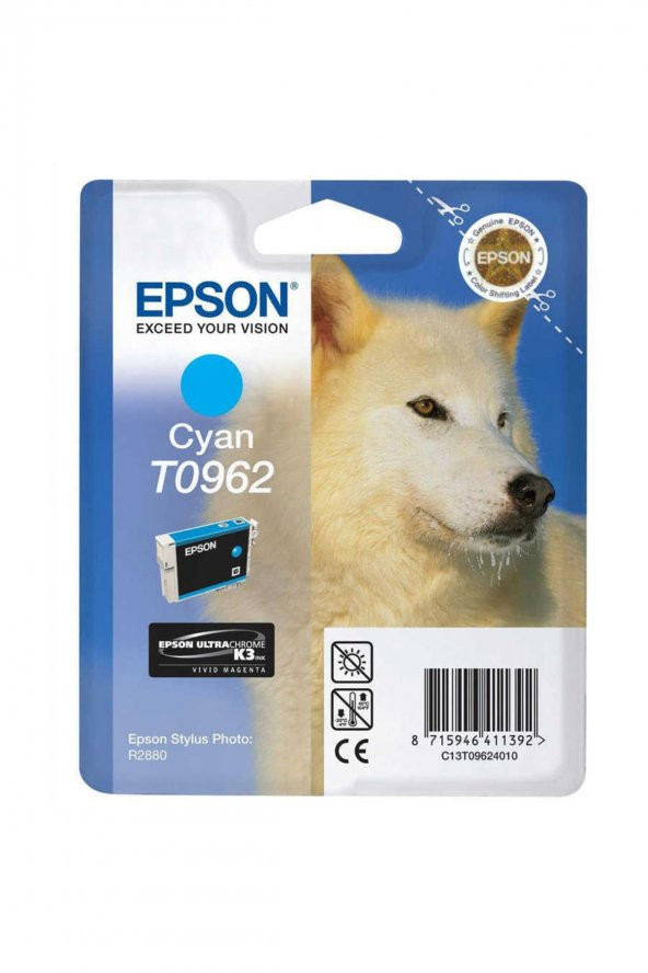 EPSON T0962 MAVİ ORJİNAL KARTUŞ - Photo R2880