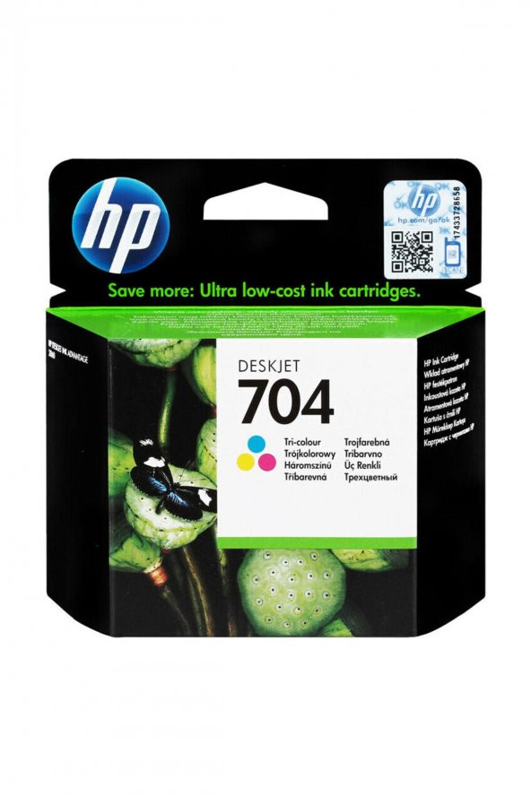 HP 704 CN693A RENKLİ ORJİNAL KARTUŞ