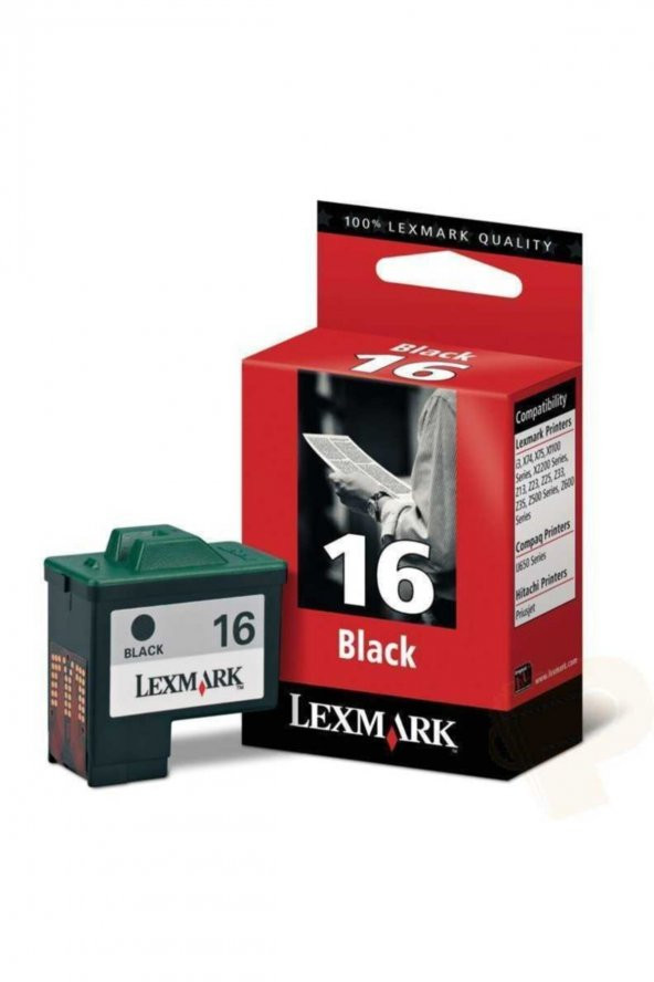 LEXMARK 16 10N0016 SİYAH ORJİNAL KARTUŞ-YÜKSEK KAPASİTE ürün görseli 1