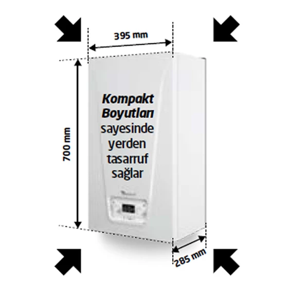 Baymak Lunatec Premix 20 Kw (17.200 Kcal) Tam Yoğuşmalı Kombi - 2
