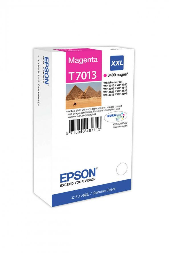 EPSON T7013 Kırmızı XXL KARTUŞ WP-4015DN / WP-4025DW / WP-4525 ürün görseli 1