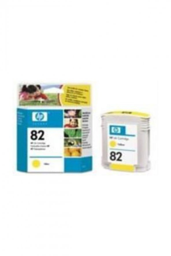 HP 82 CH568A SARI RENKLİ ORJİNAL KARTUŞ-28 Ml ürün görseli 1