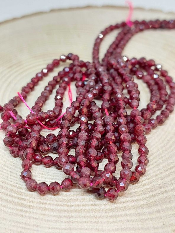 Lal (Garnet - Granat ) Taşı Dizi 3mm ürün görseli