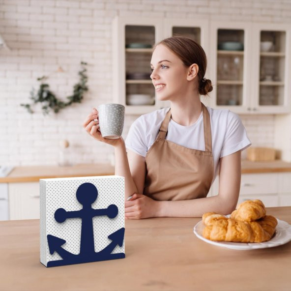 ÇAPA TEMALI METAL PEÇETELİK MAVİ - 5