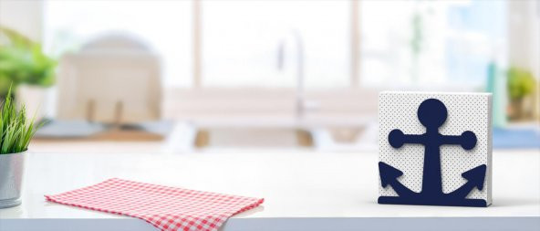 ÇAPA TEMALI METAL PEÇETELİK MAVİ - 8