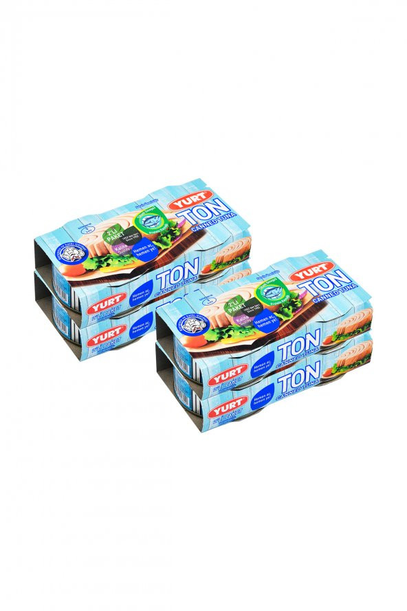 YURT - TON BALIĞI İRİ PARÇALI 320 GR 2Lİ PAKET x 4 ADET