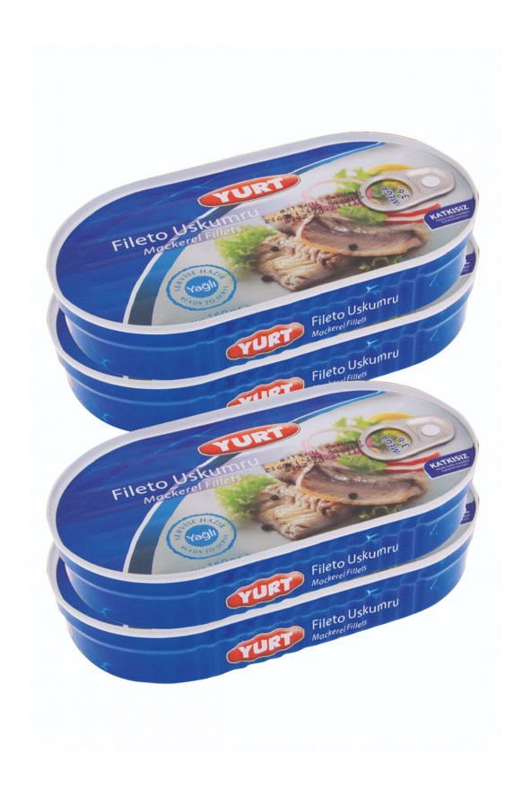 YURT - YAĞLI USKUMRU FİLETO 160 GR x 4 ADET