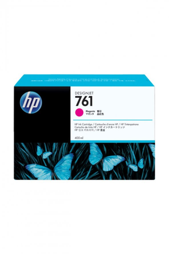HP 761 CM993A KIRMIZI ORJİNAL KARTUŞ 400 Ml - DesignJet T7100 ürün görseli 1