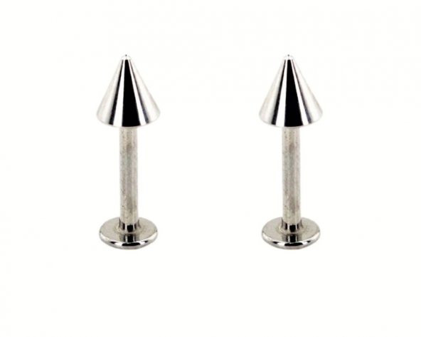 316L Cerrahi Çelik 2 Lİ SET SİVRİ UÇ 8 MM Piercing,Kulak,Dudak,Kıkırdak,Tragus,Helix-VP135 - 7