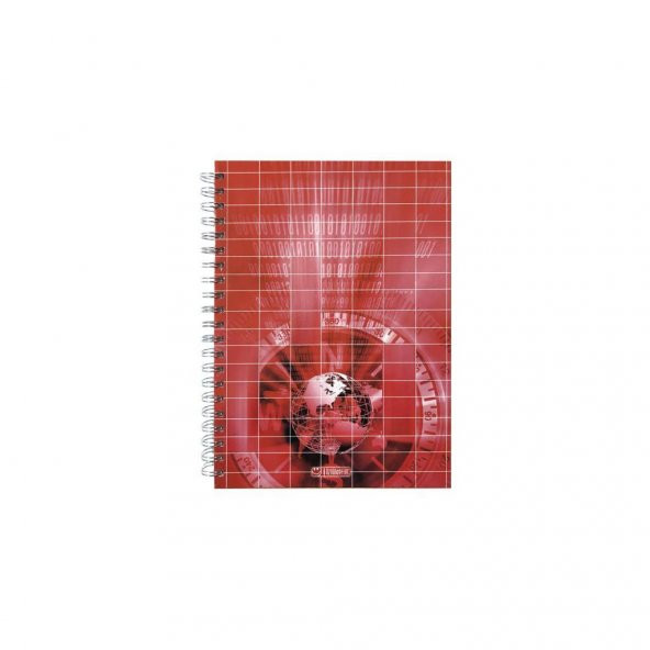 Özgün 20x28 Spiralli Sert Kapak Defter Çizgili 120 Yaprak 4 Renk Bölmeli - 2