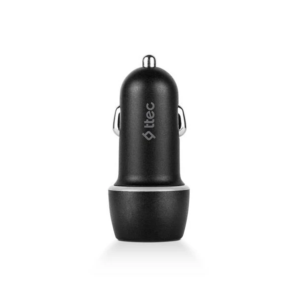 Ttec 2CKS21S SmartCharger Duo 3.1A Araç Şarj Aleti Çift USB Siyah - 5