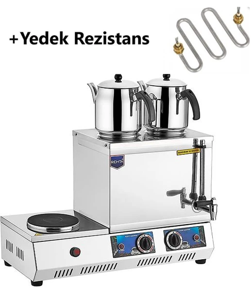 Remta Remta K31 30 Model Çift Demlikli Elektrikli Çay Kazanı 23 Lt + Yedek Rezistans ürün görseli 1