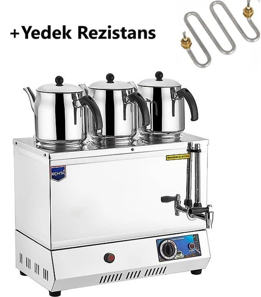 Remta Remta EP03 55 Model Üç Demlikli Elektrikli Çay Kazanı 33 LT + YEDEK REZİSTANS ürün görseli 1