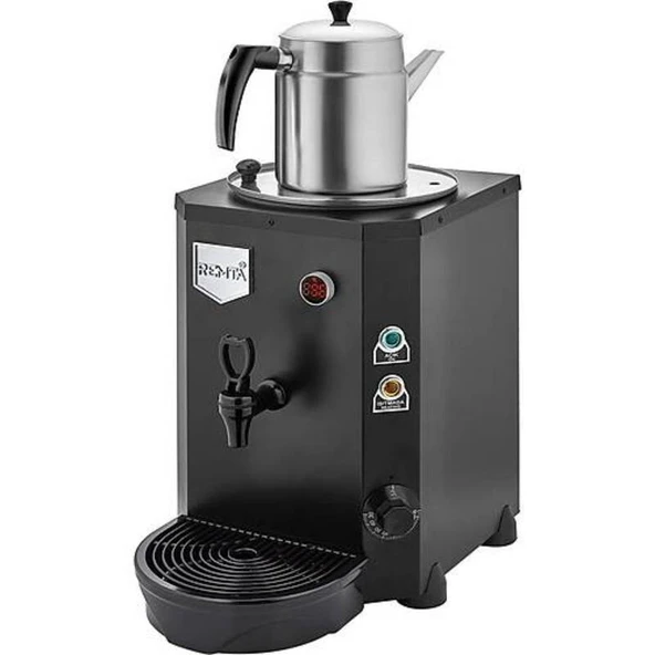 Remta Tek Demlikli 9 Lt Jumbo Çay Makinesi Siyah De14
