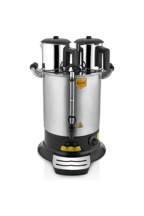Remta Platin Model Çift Demlikli Çay Makinesi 17 Lt (demlikler Dahil) PT14 - 2