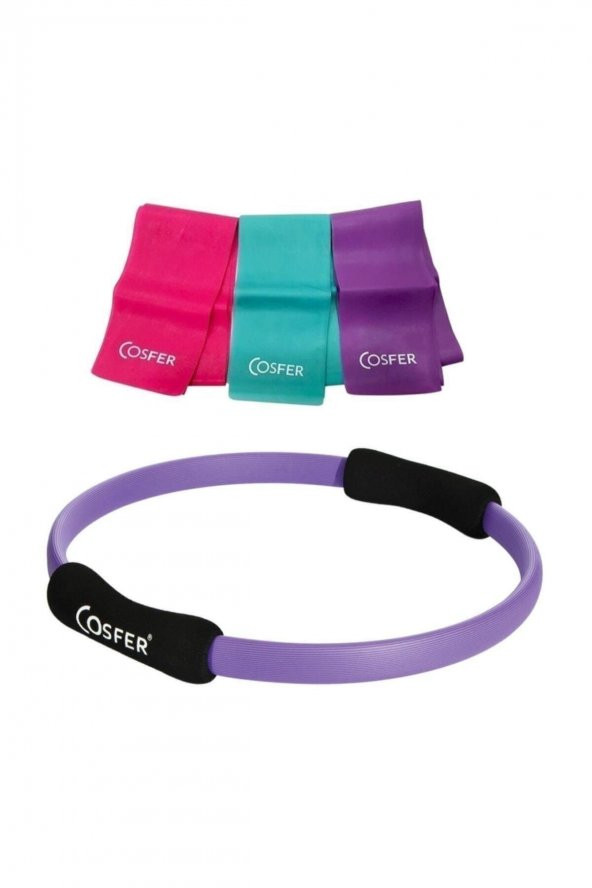 Cosfer Csf-pcset3m Pilates Çemberi Ve Pilates Bandı