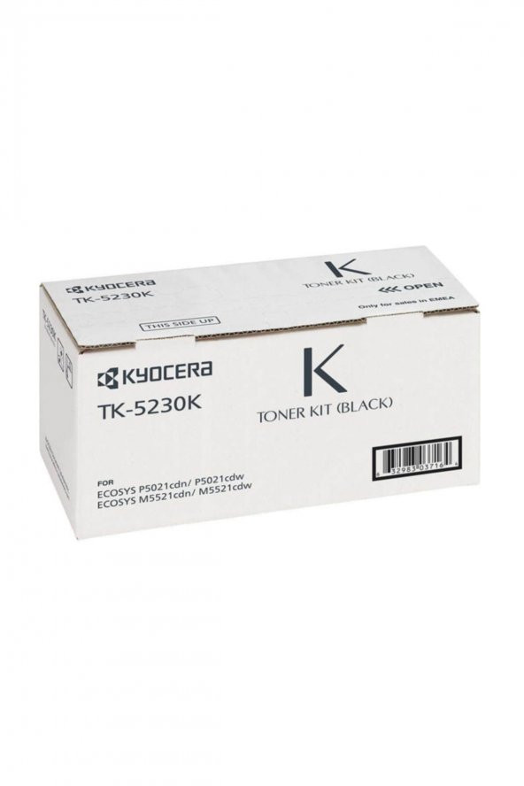 Kyocera TK-5230K Siyah Orjinal Toner Ecosys P5021, M5521