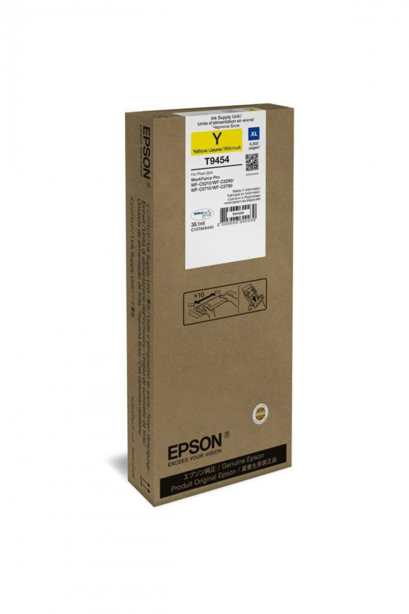 Epson T9454 (C13T945440) Sarı Orjinal Mürekkep 5.000 Sayfa WF-C5210DW / WF-C5290DW / WF-C5790DWF ürün görseli 1