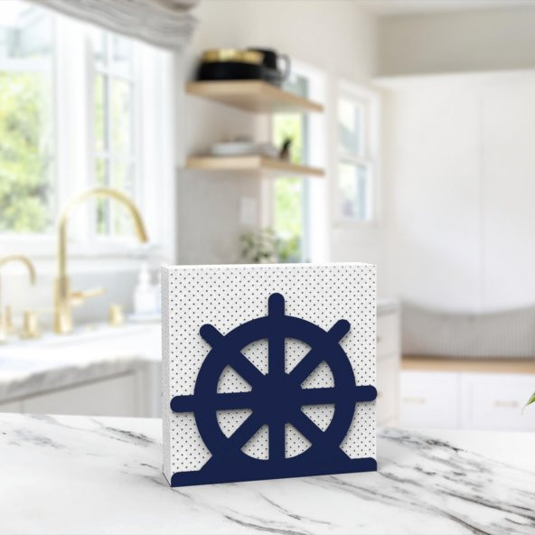 DÜMEN TEMALI METAL PEÇETELİK MAVİ - 3