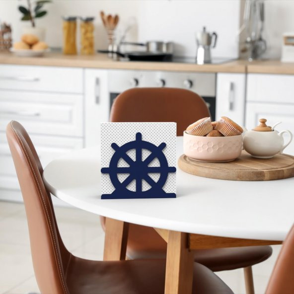 DÜMEN TEMALI METAL PEÇETELİK MAVİ - 4