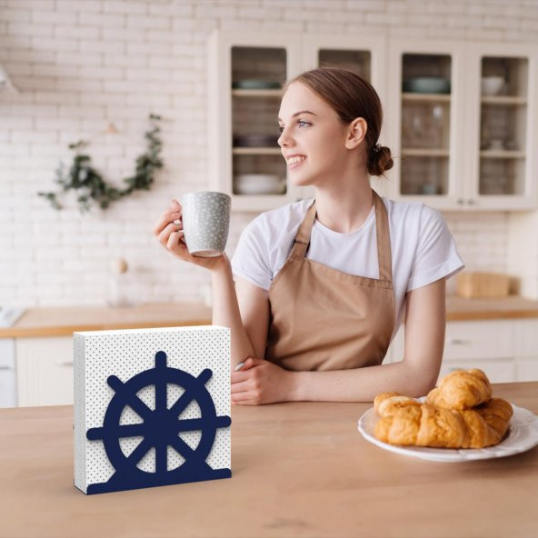 DÜMEN TEMALI METAL PEÇETELİK MAVİ - 5