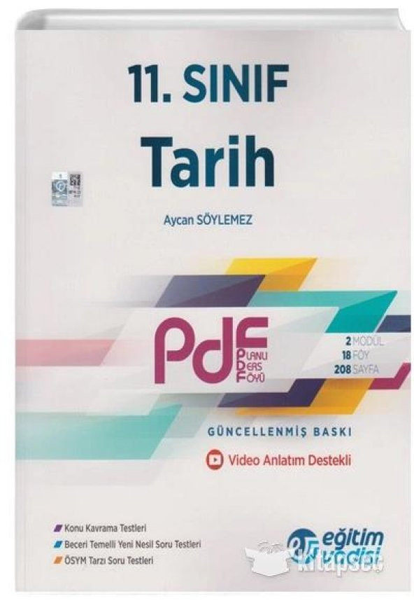 EĞİTİM VADİSİ 11.SINIF PDF TARİH  ( PLANLI DERS FÖYÜ )