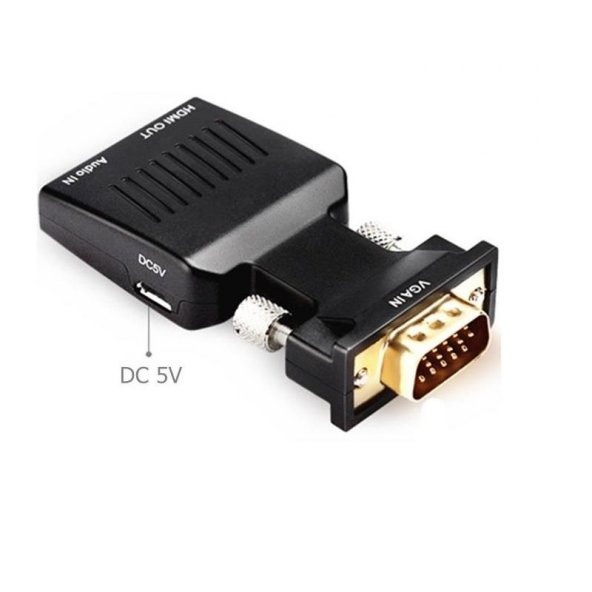 Vga To Hdmi Çevirici Dönüştürücü Laptop Tv Monitör Adaptör Kablosu 4501