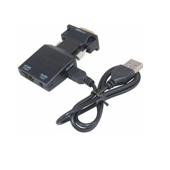 Vga To Hdmi Çevirici Dönüştürücü Laptop Tv Monitör Adaptör Kablosu 4501 - 3